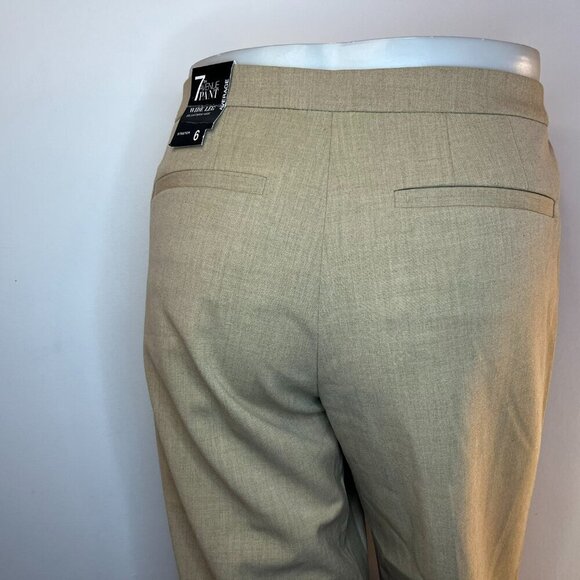 NEW YORK & CO Women's Beige 7th Avenue Wide Leg Pant - Size 6 Avg - NWT $49.95 - Picture 3 of 5